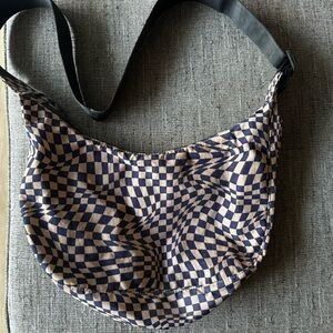 Baggu Trippy Checkered Crescent Bag